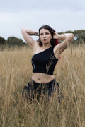 Exilium One Shoulder Crop Top